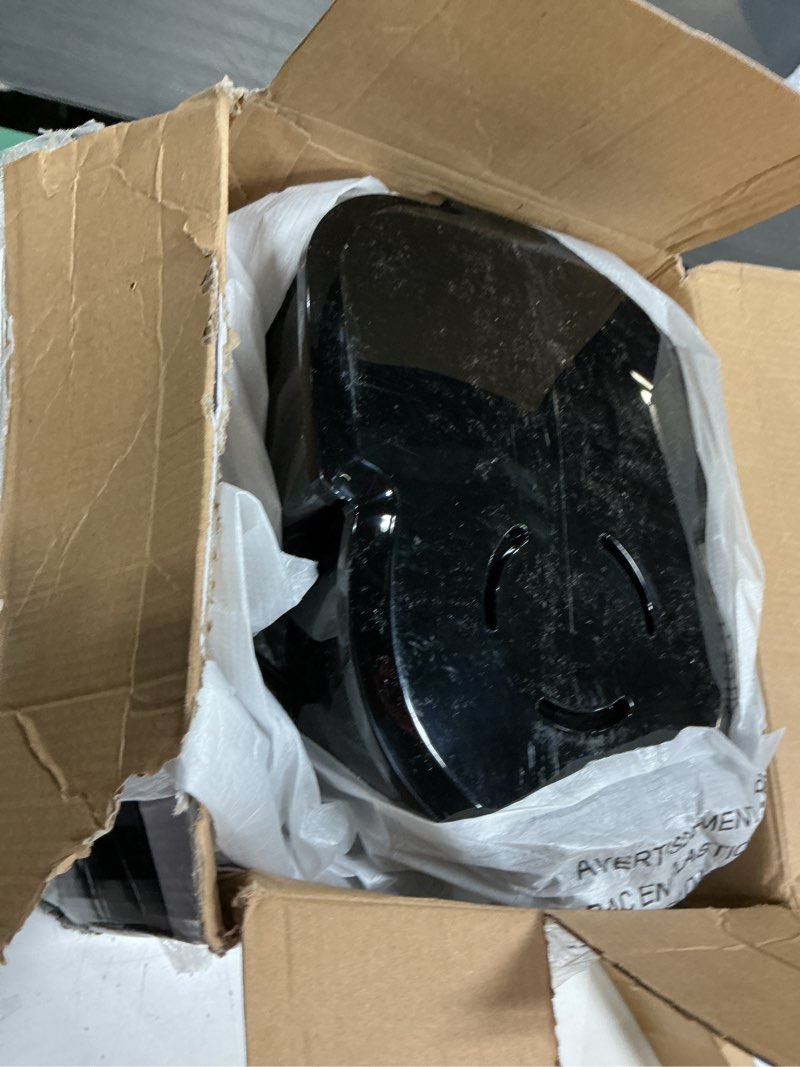 Condition photo showing As Is for BLACK+DECKER 12-Cup Coffee Maker with Easy On/Off Switch, Easy Pour, Non-Drip Carafe with Removable Filter Basket, Vortex Technology, Black 12-Cup 12-Cup