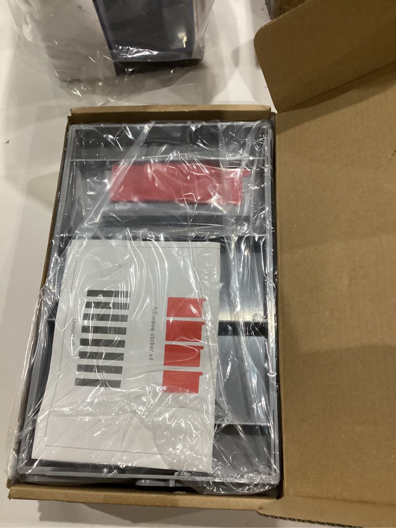 Condition photo showing Good Condition for 3 Tier Drawer Organizer - Expandable Junk Drawer Organizers Smart Office Supply Organizer, Folding Drawer Storage Multi-level Desk Organizer for Makeup,Jewelry,Cosmetics,Kitchen Storage (1 Row 3 Tier) Grey 1 Row 3 Tier