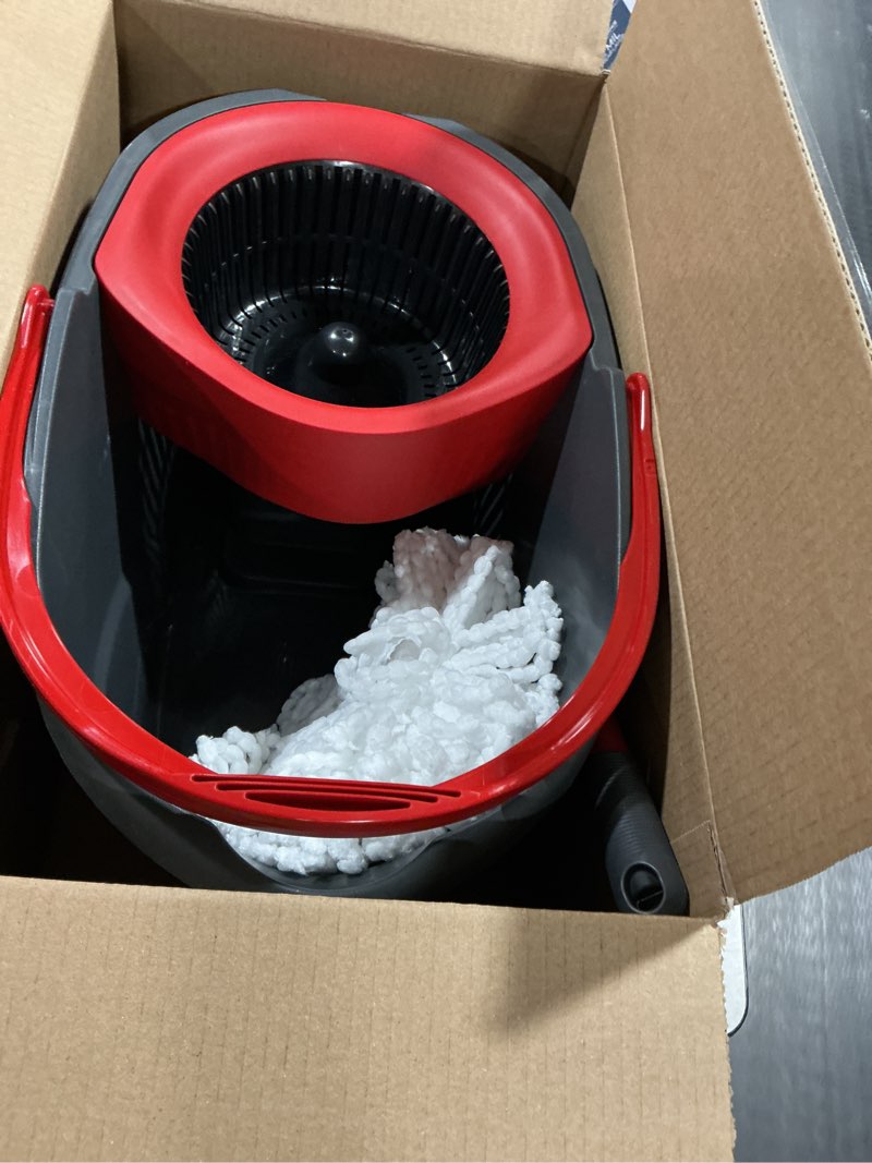 Condition photo showing Good Condition for O-Cedar EasyWring Microfiber Spin Mop and Bucket Floor Cleaning System