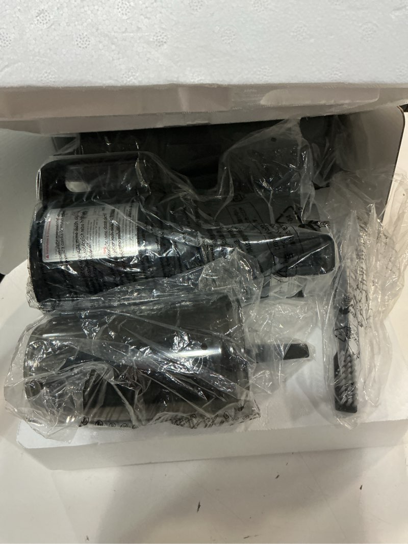 Condition photo showing Good Condition for juicer machines, 5.3" large feed chute cold press juicer with double press technology, 400w motor, high juice yield, easy to clean, masticating juicer for whole vegetables & fruits, black
