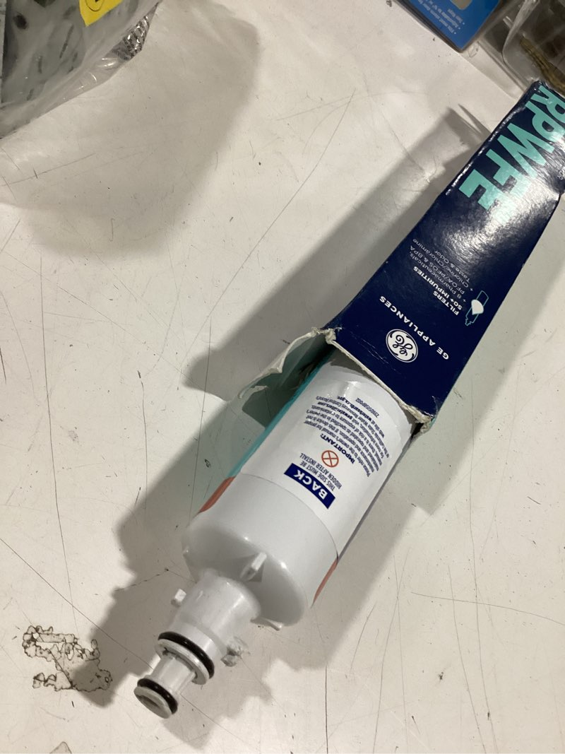 Condition photo showing As Is for genuine rpwfe replacement water filter for compatible ge refrigerators
