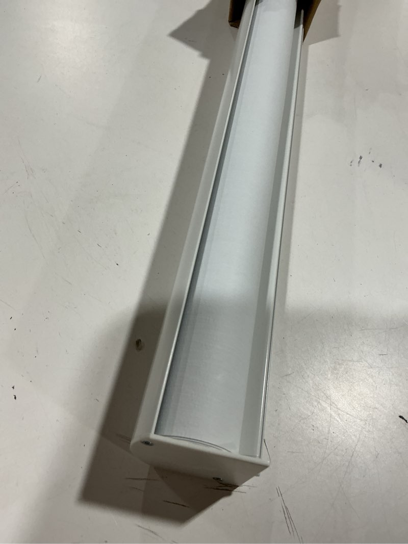 Condition photo showing As Is for ChrisDowa Cordless Blackout Roller Shades for Windows, Striped Free-Stop Window Blinds with Privacy, Thermal Insulated Window Shades for Home, Office and Door. White, 22" W x 72" H 22"W x 72"H White