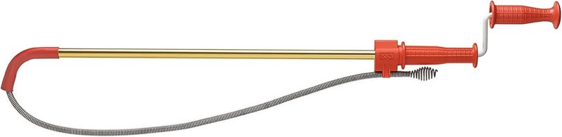 ridgid 59787 model k-3 toilet auger with unclogging 3-foot snake and bulb head
