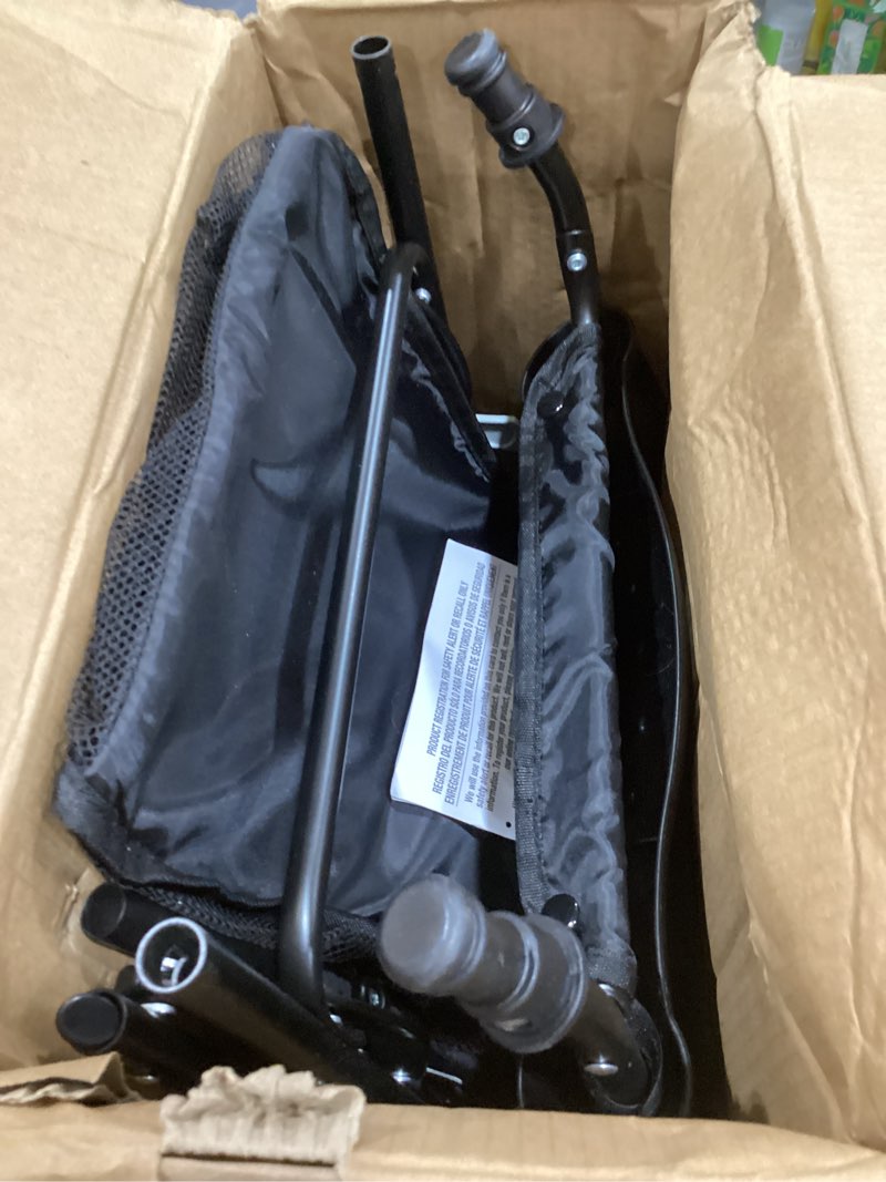 Condition photo showing Good Condition for kolcraft cloud plus lightweight umbrella stroller for toddlers with reclining seat, large storage basket, canopy, infant & parent trays, compact fold for summer travel, durable frame, slate gray slate gray (wheel color may vary)