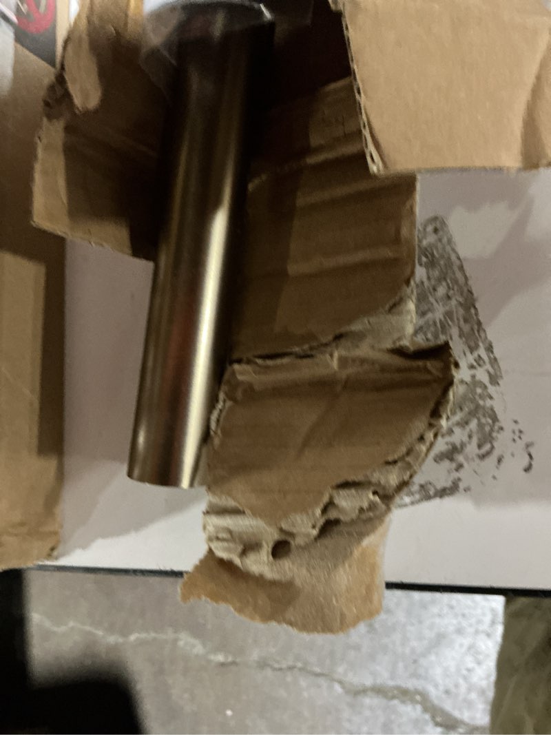 Condition photo showing New/Like New for ivilon tension curtain rod - spring tension rod for windows or shower, 36 to 54 inch. warm gold 36" to 54" warm gold