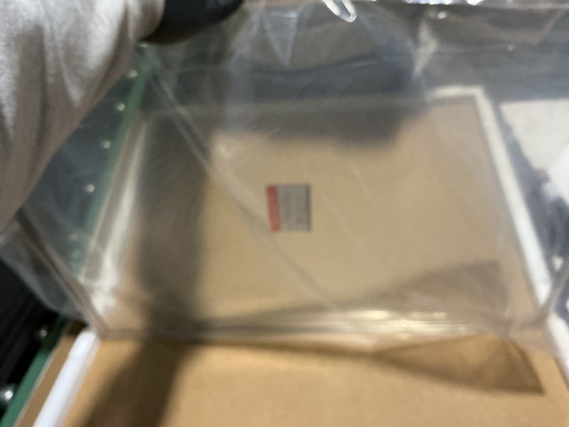 Condition photo showing New/Like New for TETOTE Brushed Nickel Mirror for Bathroom Sink 24" x 32" Beveled Frame Brushed Nickel Vanity Rectangle Mirror for Bathroom Wall, Modern Farmhouse, Tempered Glass, Shatterproof, Stronger Frame 32"L x 24"W Brushed Nickel