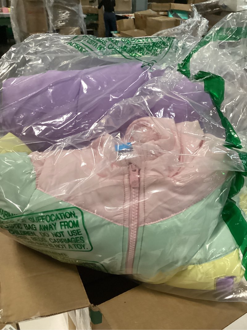 Condition photo showing Good Condition for carter's girls' toddler heavyweight 2-piece snowsuit set – water resistant ski jacket & snow bib 12 months rainbow