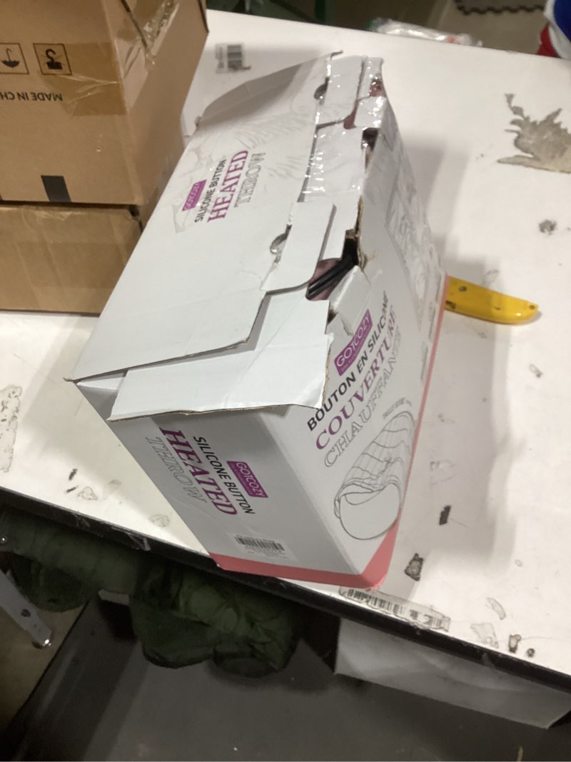 Condition photo showing Good Condition for Similar product not same size similar Heating Blanket Heated Throw Blanket 50''X60'' - Electric Throw Pink Ultra Warm Fluffy Electric Blanket for Recliner with 5 Heating Setting & 4 Hour Auto Off, ETL Certified & Overheat Protection 02-baby Pink Throw 50\" x 60\"