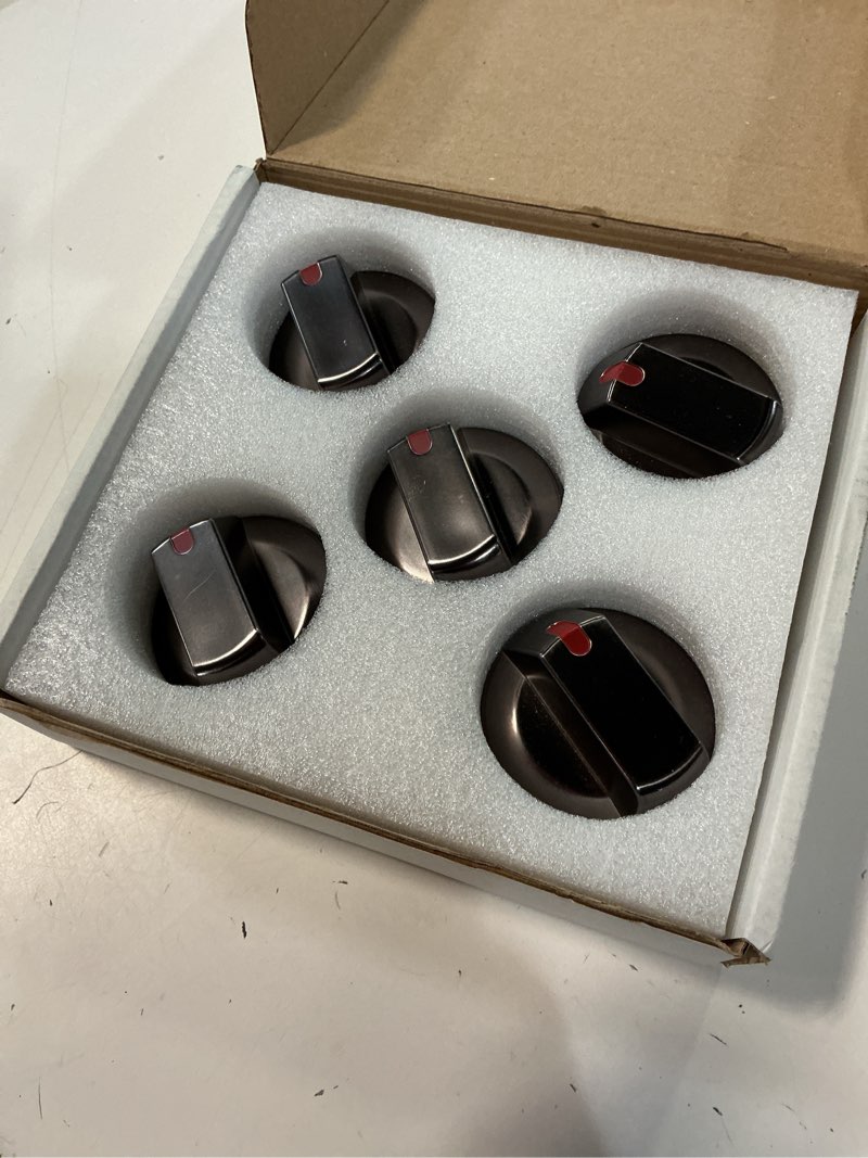 Condition photo showing New/Like New for dg64-00473b fit for samsung gas stove knobs replacement, compatible with samsung range oven stove knobs nx58j5600sg/aa nx58j5600sg nx58j7750sg nx58k7850sg nx58m6850sg nx58r5601sg pack of 5