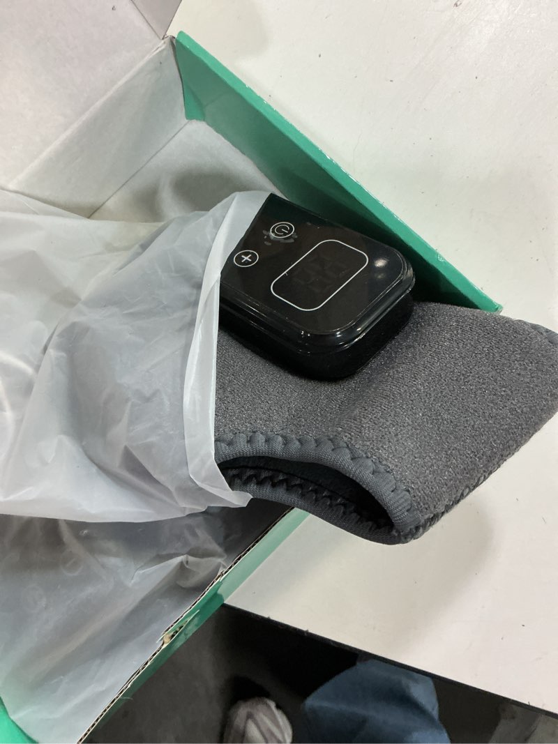 Condition photo showing As Is for tevike foot advanced renew triple method massager, with 5 vibration modes and 6 heat levels, suitable for reduce fatigue and plantar fasciitis, travel & home use grey