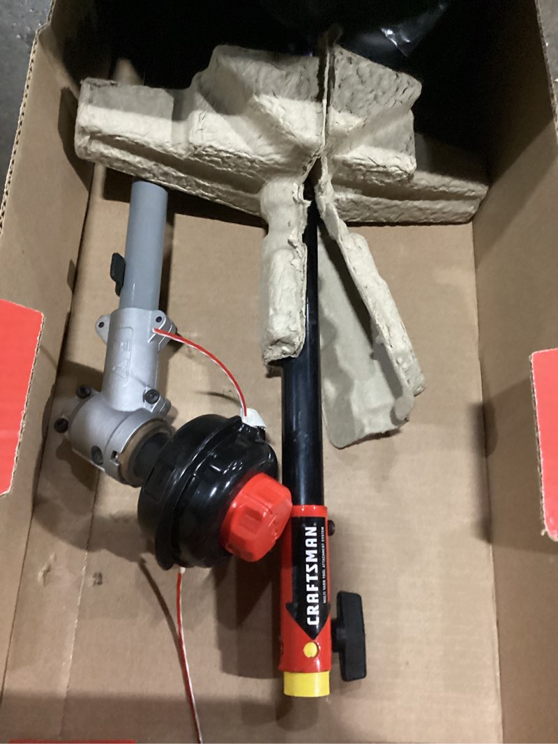 Condition photo showing As Is for craftsman ws2200 25-cc 2-cycle 17-in straight shaft attachment capable gas string trimmer