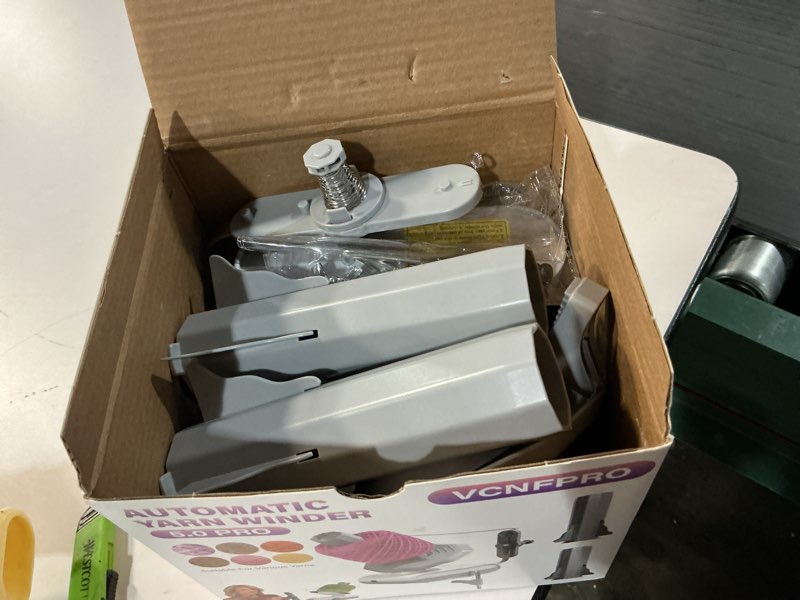 Condition photo showing Good Condition for 5.0 upgraded electric yarn winder?top1 rpm german motor??sgs-grade precision gears?wool yarn ball winder compact automatic for crocheting super strong tension, ideal for home and studio (gray white) white+gray