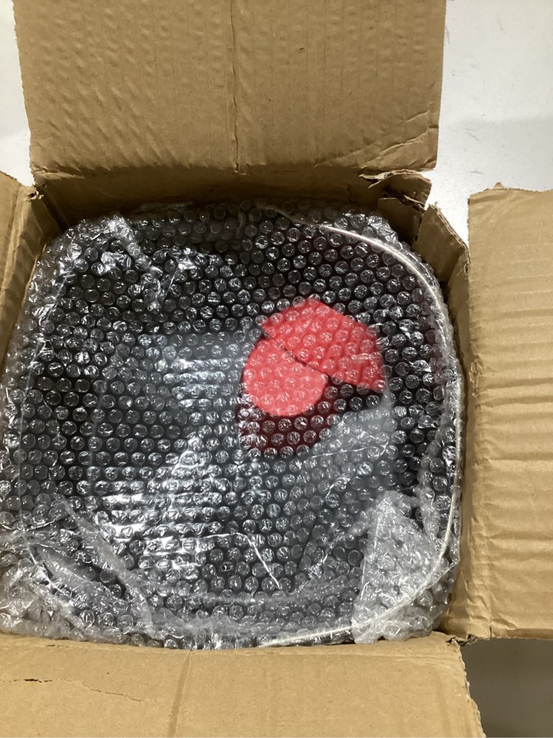 bsdlzch 8inch air fryer cake pan, non-stick air fryer cake barrel square deep baking pan pizza bakin