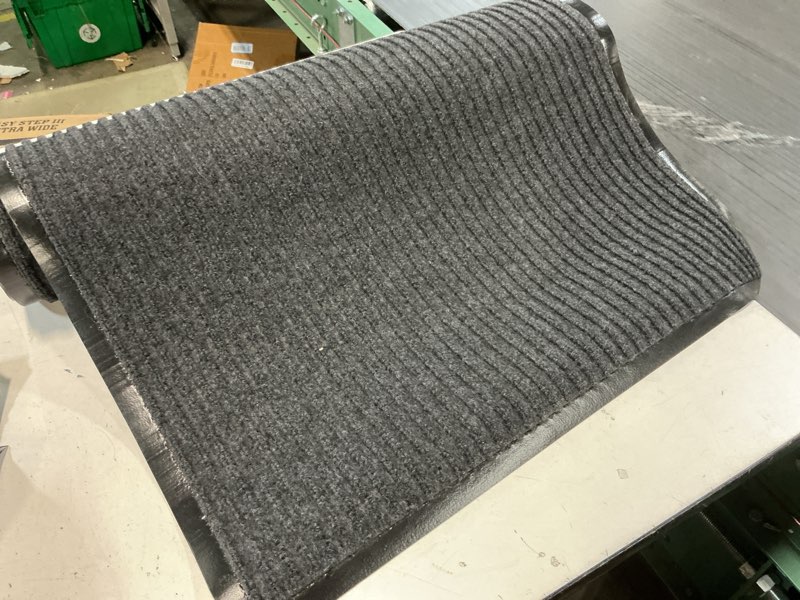 Condition photo showing Good Condition for Front Door Mat 2' X 5' Commercial Door Mats Heavy Duty Outdoor Rug with Non-Slip Back Rubber Backed Runner Rugs for Hallway,Entryway,Home,High Traffic Area (Grey)