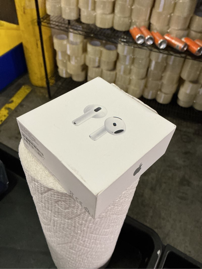 Condition photo showing New/Like New for apple airpods 4 wireless earbuds, bluetooth headphones, personalized spatial audio, sweat and water resistant, usb-c charging case, h2 chip, up to 30 hours of battery life, effortless setup for iphone without active noise cancellation without applecare+