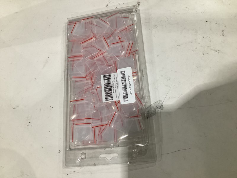 Condition photo showing Good Condition for 300pcs 1x1 inch mini plastic bags, resealable small zip baggies for small business, storage, gifts, candy, screws, jewelry, daily pills 1x1 inch(pack of 300)