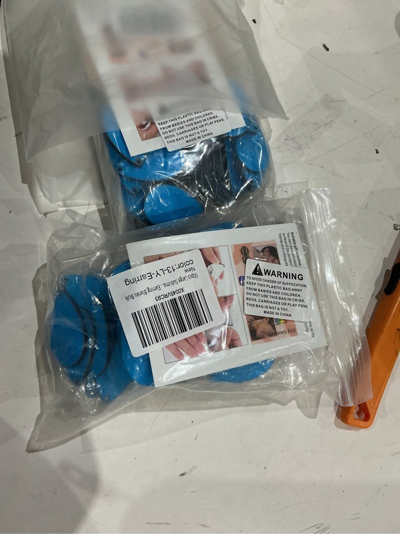 Condition photo showing Good Condition for ygaohf sublimation earring blanks, 1.8" lightweight wood earrings blanks with protective film, unfinished mdf teardrop for earring making, diy easter mather's day halloween white-16pcs