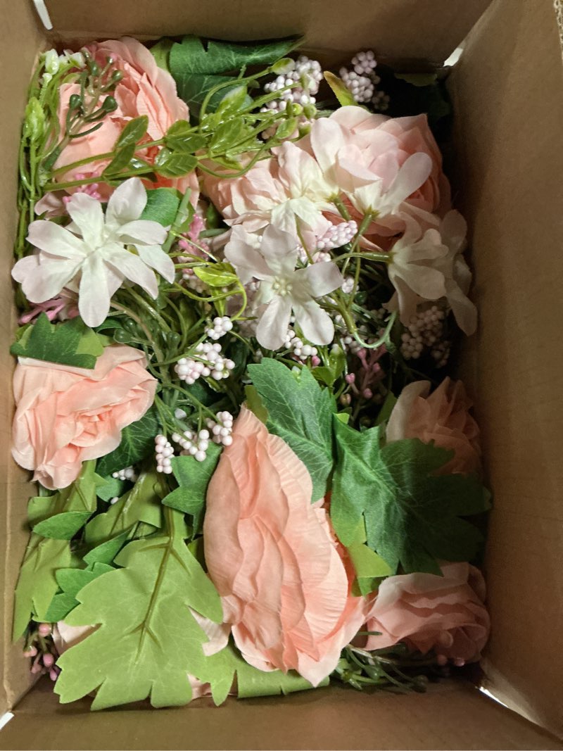 Condition photo showing Good Condition for lvydec 2 pack artificial peony flower garland - 6ft silk peony pink flower garland for wedding party table decoration (2, pink) pink 2