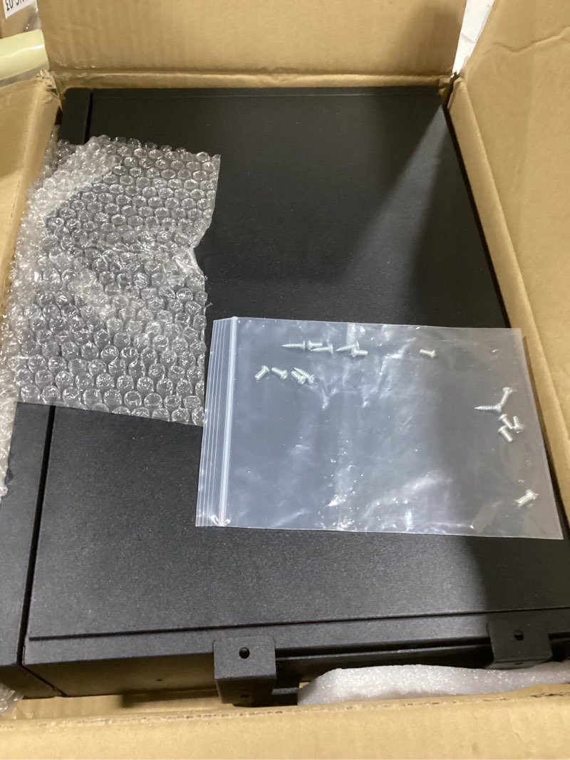 Condition photo showing New/Like New for Under Desk Drawer For Desk 18 in,Adjustable Height, Pull out Storage Organizer with Slide Extension Mounted Under Flat Wooden Table or Workbench, Carbon Steel Hidden Desk Drawer 18IN Single