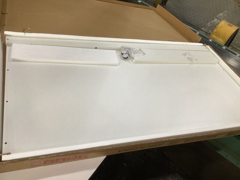 Condition photo showing Good Condition for Clikuutory Washer Dryer Countertop, Melamine Countertop with Edge Rails - 27.5\\\" Depth x 54\\\" Width, SIMILAR TO STOCK PHOTOS