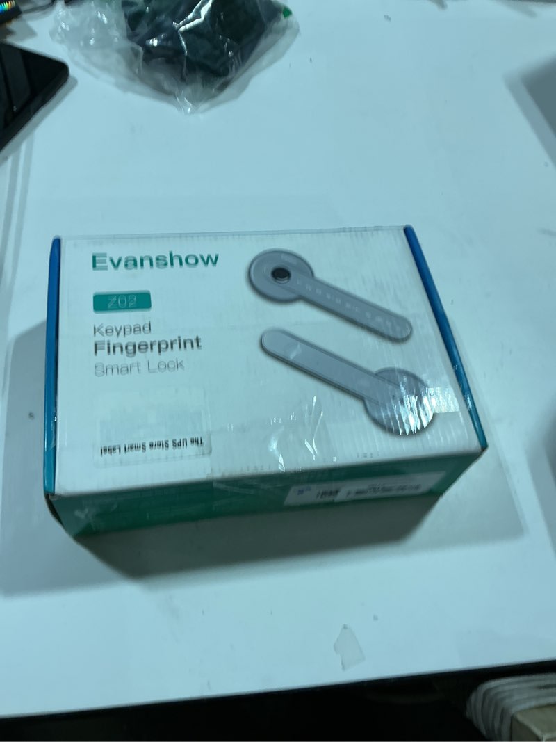 Condition photo showing Good Condition for fingerprint door lock biometric door knob with keypad keyless entry, door locks for bedrooms, home hotel office apartment silver silver 01