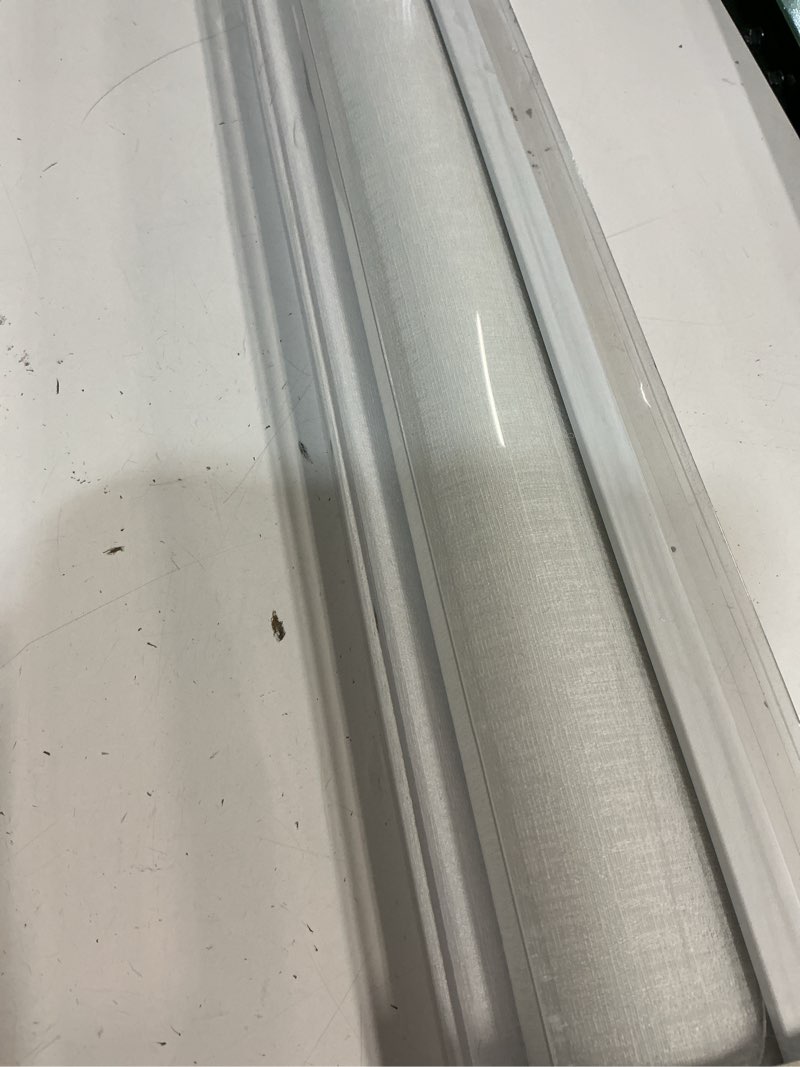 Condition photo showing Good Condition for persilux blinds for indoor windows, light filtering roller shades, free-stop cordless window blinds, striped jacquard fabric uv protection thermal insulated window shades for home white 51" w x 72" h 51"w x 72"h white-light filtering