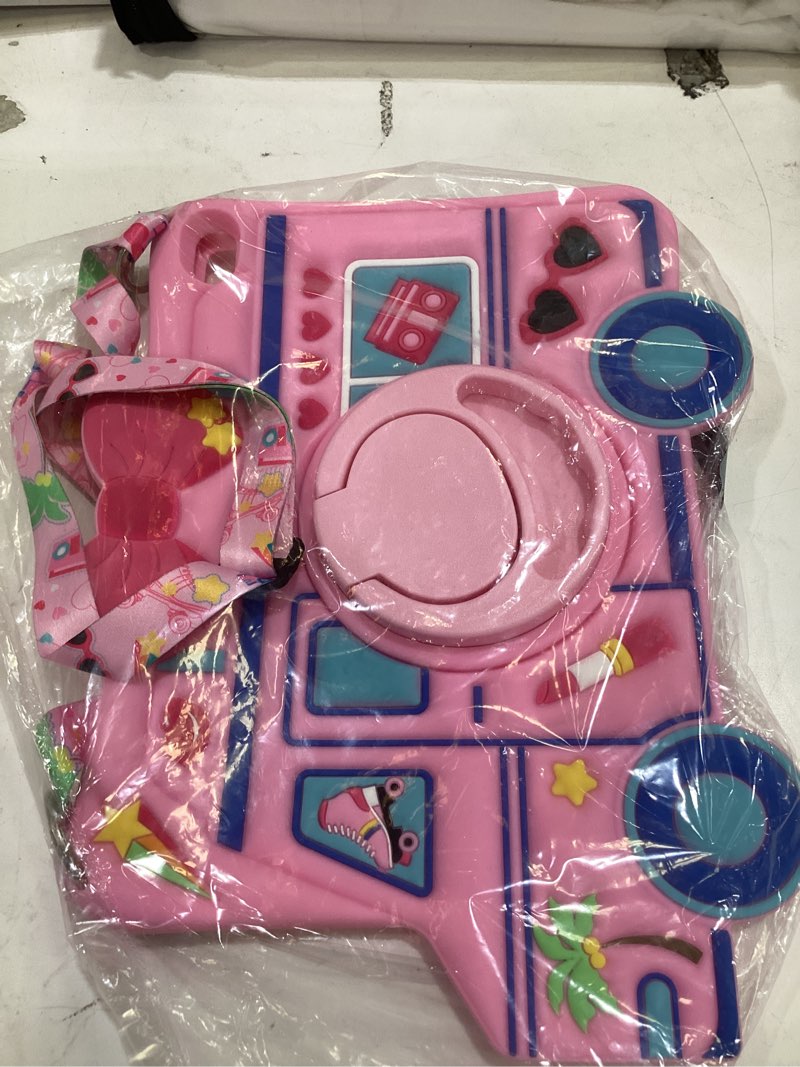 Condition photo showing Good Condition for for ipad 10th generation case 10.9 inch 2022, for ipad a16 case 11th generation - for girls cute girly kawaii 3d cartoon design with rotating stand & strap silicone cover for apple 10th/11th for ipad 10th/for ipad (a16) 11th