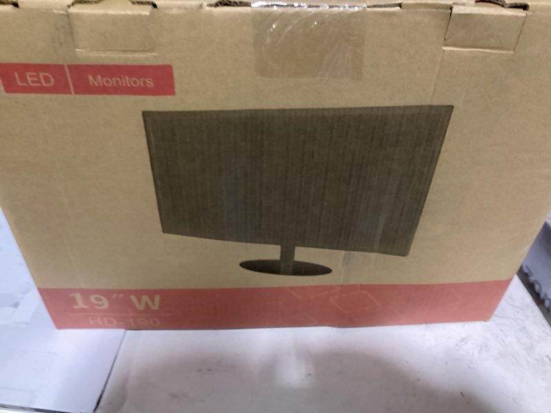Condition photo showing As Is for touchscreen monitor 19 inch, 10-point multi touch screen monitor 1440×900 hd display with hdmi vga av bnc usb ports, vesa, build-in speakers for pos, office, and industrial use 19 inch 1440x900/touch