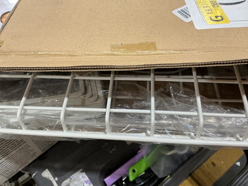 Condition photo showing New/Like New for walmann 12x24 inch wall shelf, wall-mounted storage shelf for garage, closet, laundry room, heavy duty floating shelf, holds up to 60 lbs(pack of 2, white) white 12x24 in