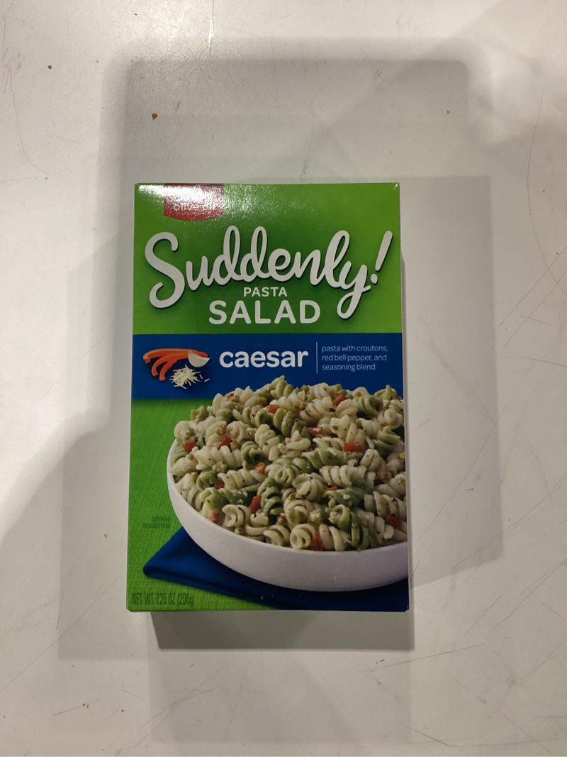 Condition photo showing New/Like New for 6/12/26 Betty Crocker Suddenly Salad, Caesar Pasta Salad, Dry Meals, 7.25 oz