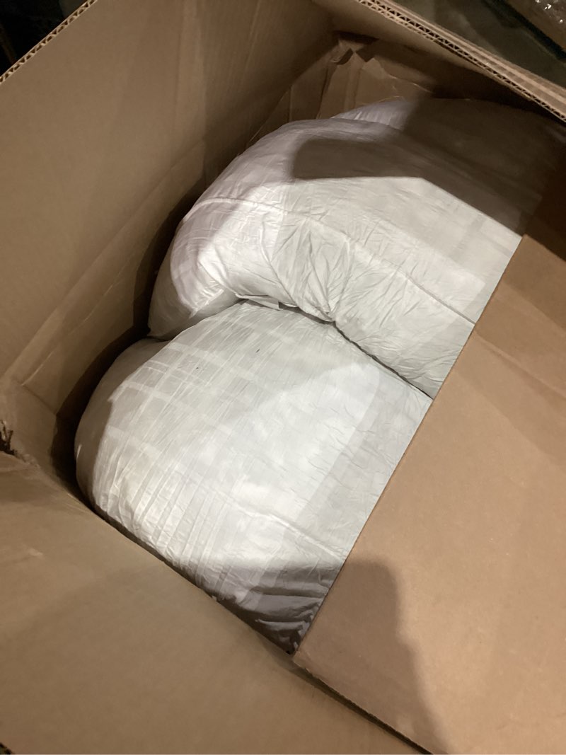 Condition photo showing As Is for WhatsBedding 5 Inch Feather Bed Mattress Topper,Duck Feather Memory Foam Mattress Topper, Thickened Topper Layer, Full, 54x75 inches