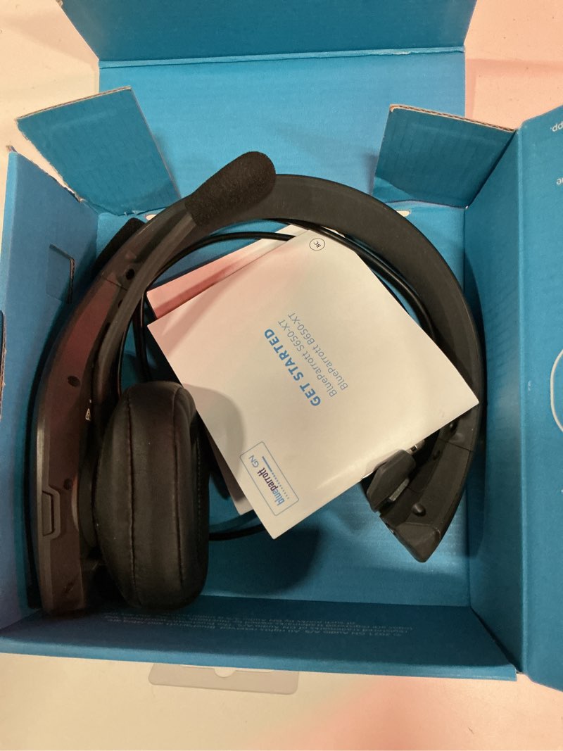 Condition photo showing Good Condition for blueparrott b650-xt mono bluetooth wireless headphones 96% noise canceling over head trucker headset with mic, 100% voice control, ip54-rated protection, active noise cancellation, 36 hrs. talk time