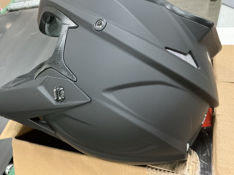 Condition photo showing Good Condition for adult atv dirt bike helmet with goggles gloves & mask quick release buckle adjustable sun visor motorcycle adult helmet off-road motocross downhill moped mx for unisex-adult matte black xx-large