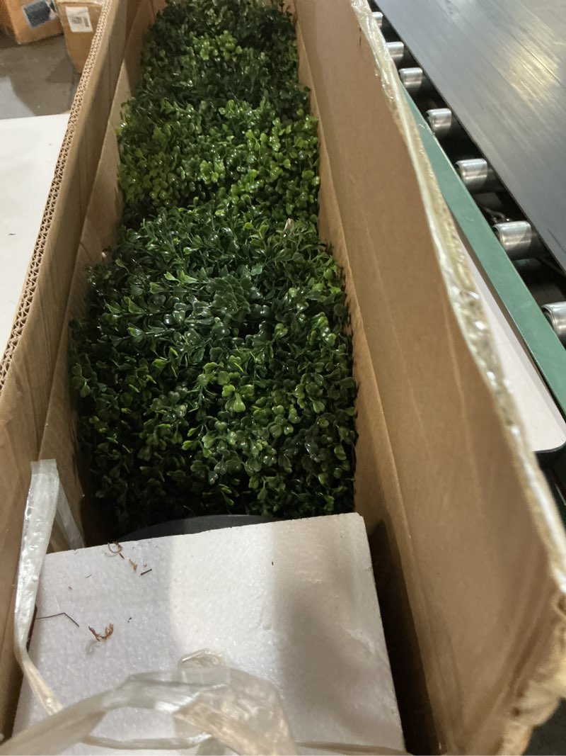 Condition photo showing Good Condition for 57" triple ball outdoor boxwood topiary