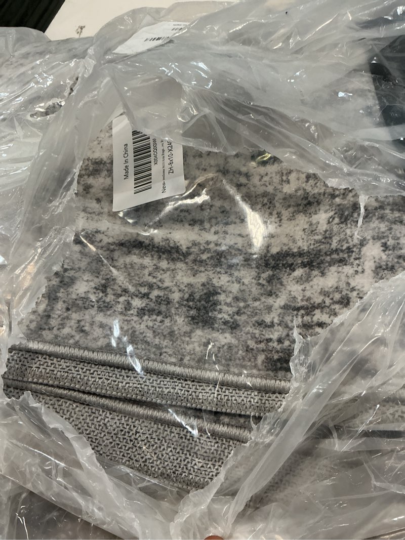 Condition photo showing Good Condition for zesthome 8x10 area rugs for living room, non-slip backing washable rug, modern abstract area rug, stain resistant rugs for bedroom, ultra-thin large area rugs, area rug 8x10 grey 8' x 10' (rectangular)