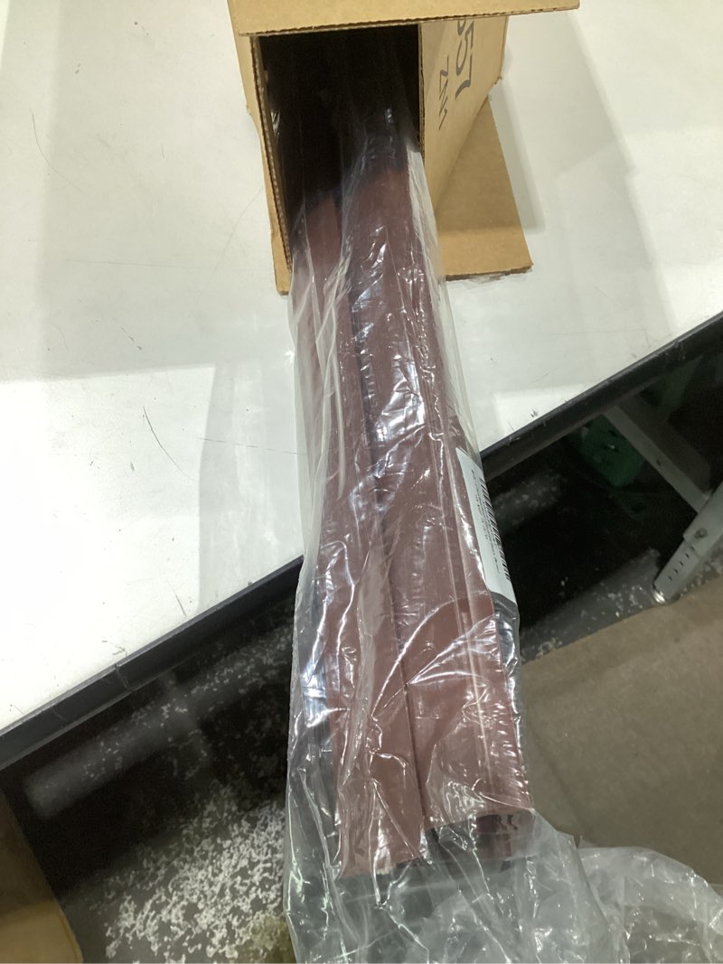 Condition photo showing As Is for 2 Pack Door Draft Stopper, 39” Length Cuttable Under Door Seal, Strong Adhesive Door Sweep for Exterior and Interior Doors (Brown) 2 Pack Brown