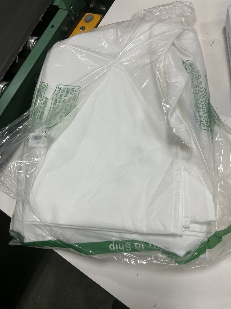 Condition photo showing Good Condition for brillmax 6 pack white tablecloths 70 x 120 inch for 6ft & 8ft rectangle tables - 150 gsm polyester fabric, universal fit, water, stain & wrinkle resistant cloth cover for wedding reception banquet white 70x120 in, 6 pack