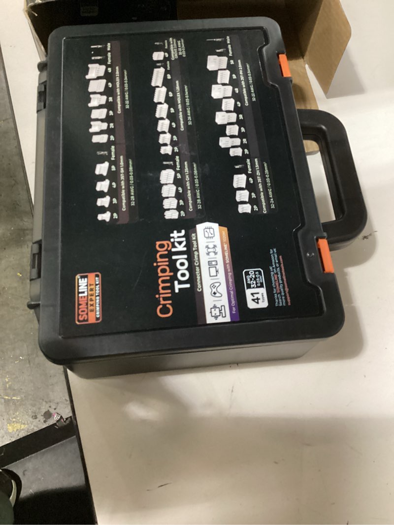 Condition photo showing Good Condition for someline micro connector crimping tool kit, 41 types jst sh 1.0/gh 1.25/zh 1.5/ph 2.0mm & compatible with molex picoblade 1.25mm/51005 51006 connectors, 32-22 awg crimper for fpv rc diy 3d printer 41 types+2 tools (1.0mm-2.0mm)