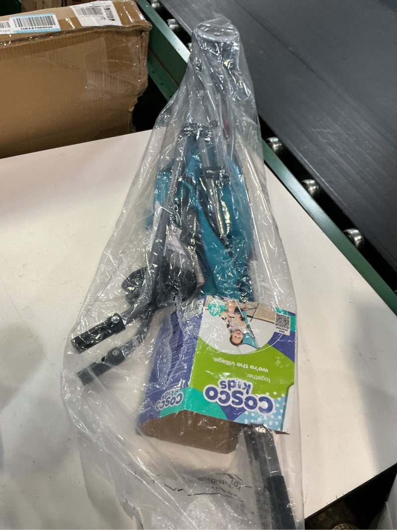 Condition photo showing Good Condition for cosco kids comfort height umbrella stroller, freshwater turquoise, toddler, unisex