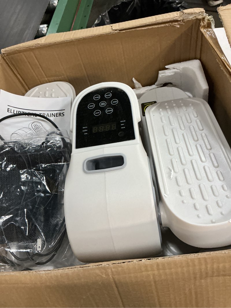Condition photo showing As Is for vivurn® 028 under desk elliptical 12 speed 5 modes motorized leg exerciser while sitting for seniors as seen on tv low impact electric pedal exerciser with non-slip mat quiet for home and office