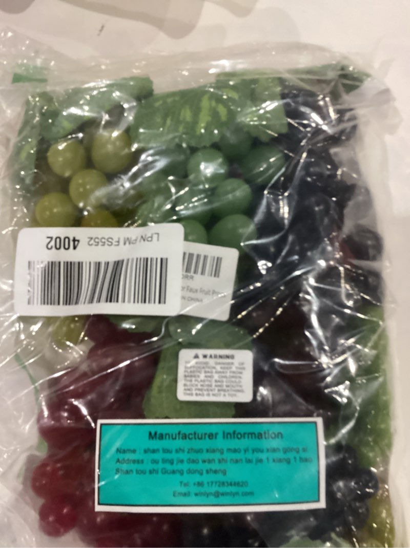 supla 10 pack assorted artificial grapes frosted grape clusters decorative grapes bunches rubber gra