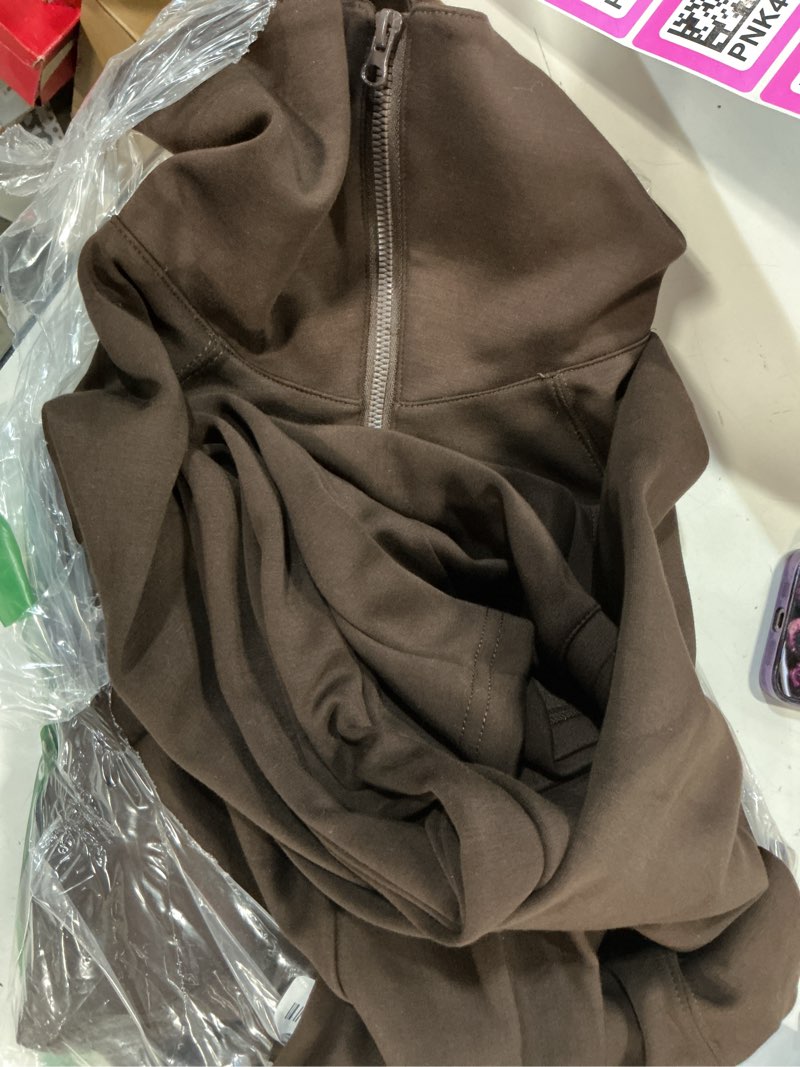 Condition photo showing Good Condition for anrabess women 2 piece outfits 2025 fall fashion airport wide leg pants lounge set leisure travel vacation clothes sweatsuits coffee small