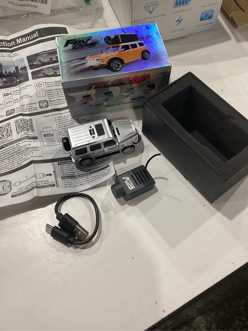 Condition photo showing New/Like New for Authticar WLtoys Mini RC Car, 1:64 Scale FPV RC Drift Car with 720P HD Camera, 2.4GHz WiFi App Control with Gyro Mini Racing Toys for Teens and Adults (Black)