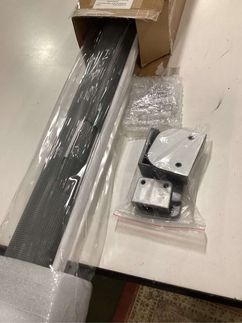 Condition photo showing New/Like New for Retractable Baby Gate,Mesh Baby Gate or Mesh Dog Gate,34" Tall,Extends up to 55" Wide,Child Safety Gate for Doorways, Stairs, Hallways, Indoor or Outdoore (Gray, 55''Wide 34''Tall) Gray 55''Wide 34''Tall