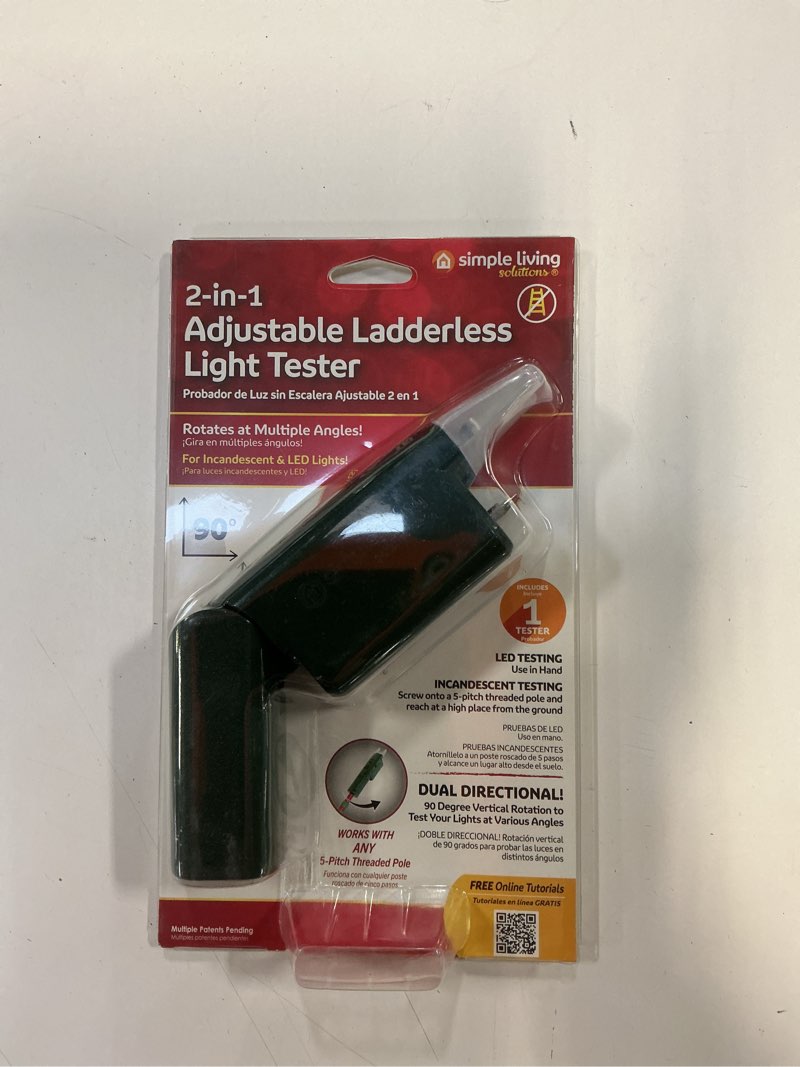 Condition photo showing New/Like New for 2-in-1 Ladderless Light Tester