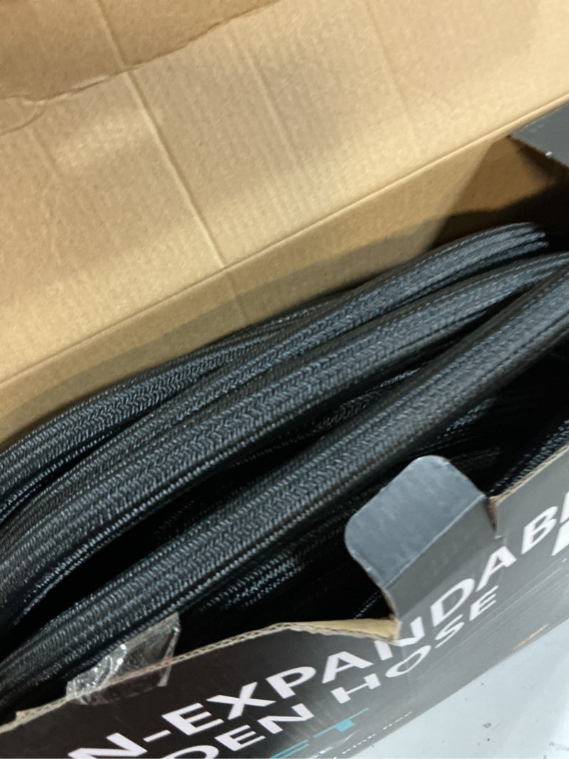Condition photo showing Good Condition for garden hose 100ft non-expanding, lightweight hose with 10-function nozzle, leak-proof, no-knot, easy to carry, wear-resistant, sturdy 3/4ght flexible water hose for yard garden outdoor black 100ft
