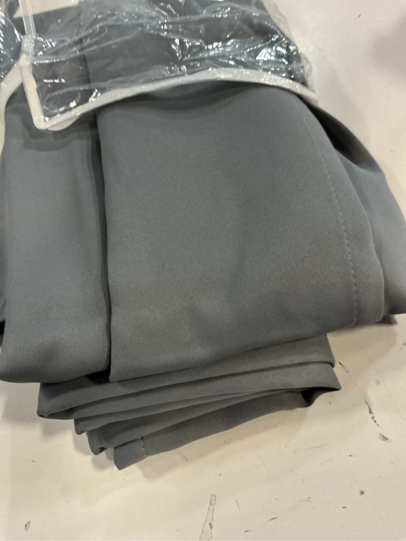 Condition photo showing Good Condition for yakamok grommet room darkening thermal insulated blackout curtains window panels for bedroom width 52 inch by length 54 inch grey two curtain panels 52\"w x 54\"l (pack of 2) grey