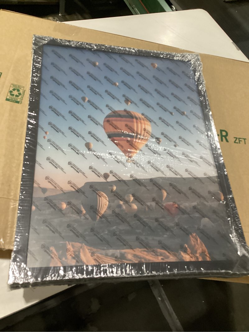 Condition photo showing New/Like New for 3x4 Picture Frame Set of 3 for Tabletop or Wall, 3 x 4 Wall Gallery Poster Photo Frame with Shatter Resistant Plexiglass, 3 Pack, Black Black 3x4 inch