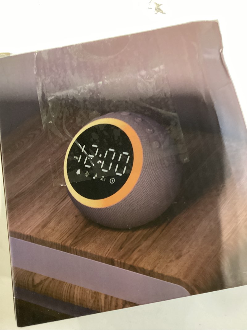 Condition photo showing New/Like New for LIORQUE Alarm Clock with White Noise Machine & Night Light, 25 Soothing Sound, Adjustable Volume, Sleep Timer, Ideal for Baby Kids Adult, Easy to Use Alarm Clock for Bedrooms