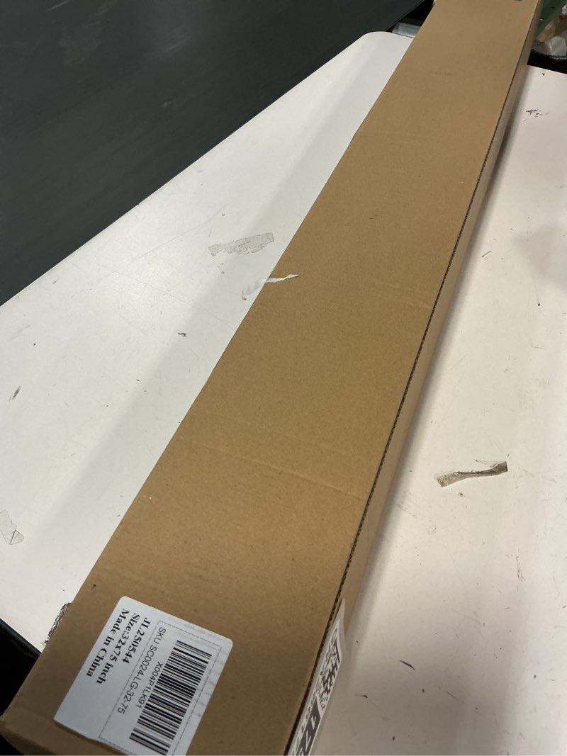 Condition photo showing Good Condition for Joydeco 100% Blackout Roller Shades (Pro), Free-Stop Cordless Blinds for Windows, UV Protection, Natural Woven Blinds for Home and Office, Light-Proof Aluminum Cover (Light Grey, 32" W x 75" H) Light Grey 32"W x 75"H